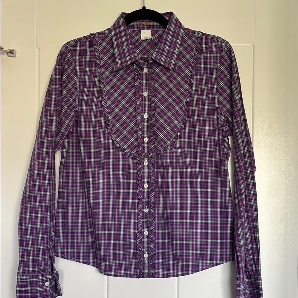 J. Crew Plaid Button-Up Shirt